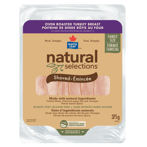 Maple Leaf Natural Selections Shaved Oven Roasted Turkey Breast