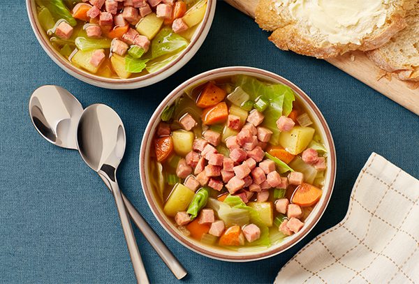 http://Ham,%20Potato%20and%20Cabbage%20Soup