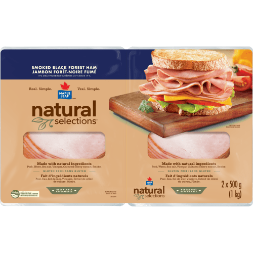 Maple Leaf Natural Selections Black Forest Ham Double Pack