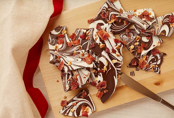 Marbled Bacon Walnut Bark