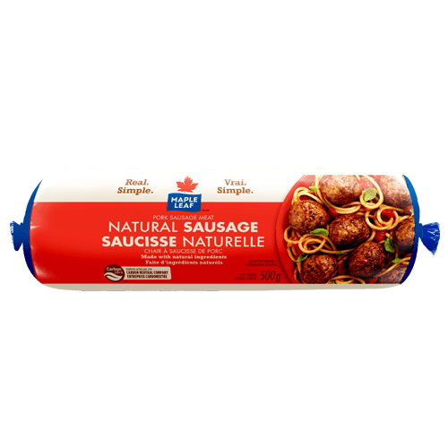 Maple Leaf Natural Ground Pork Sausage Meat