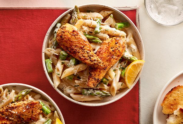 Spring Grilled Chicken Fillet Pasta Toss