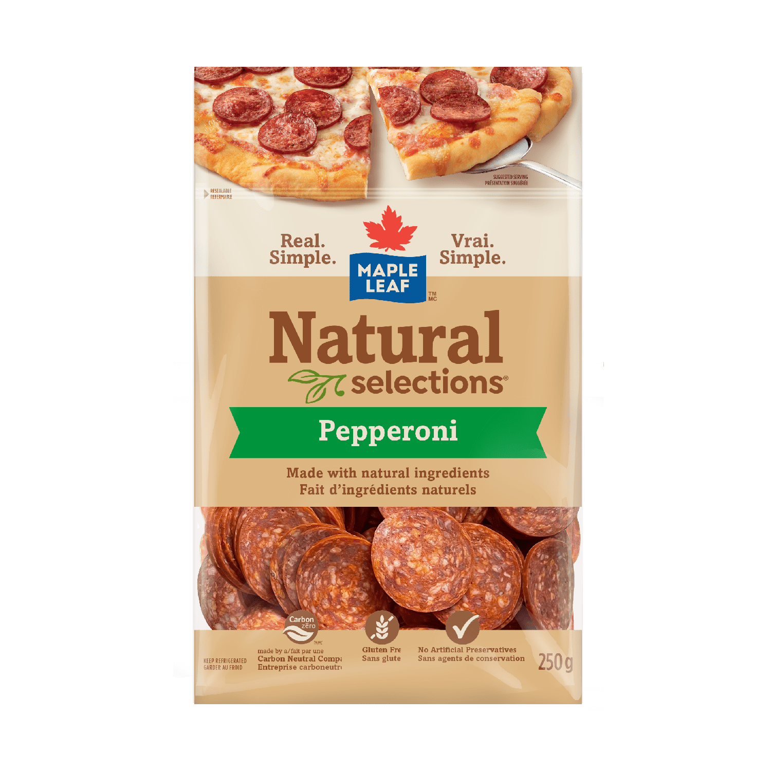 Pepperoni Natural Selections Maple Leaf