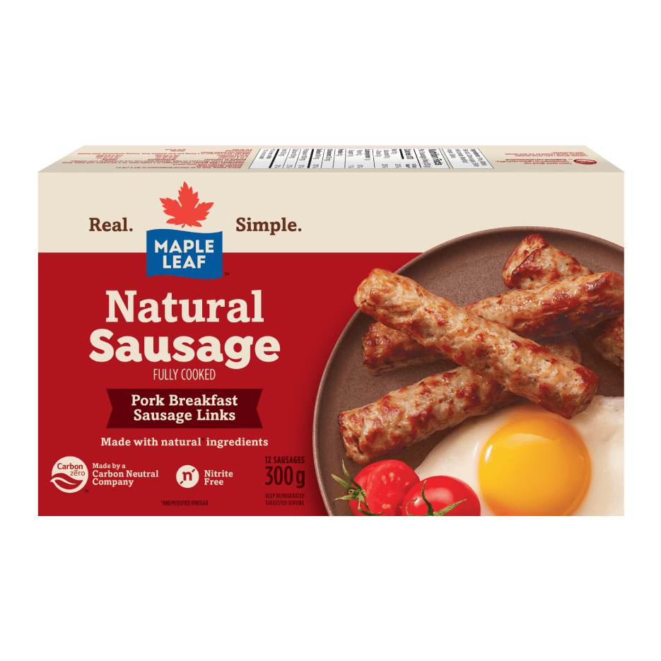 Saucisses à déjeuner naturelles Maple Leaf