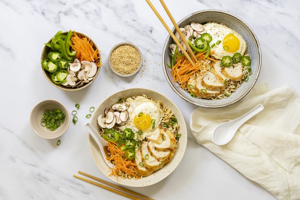 Ramen au poulet faciles à préparer en semaine