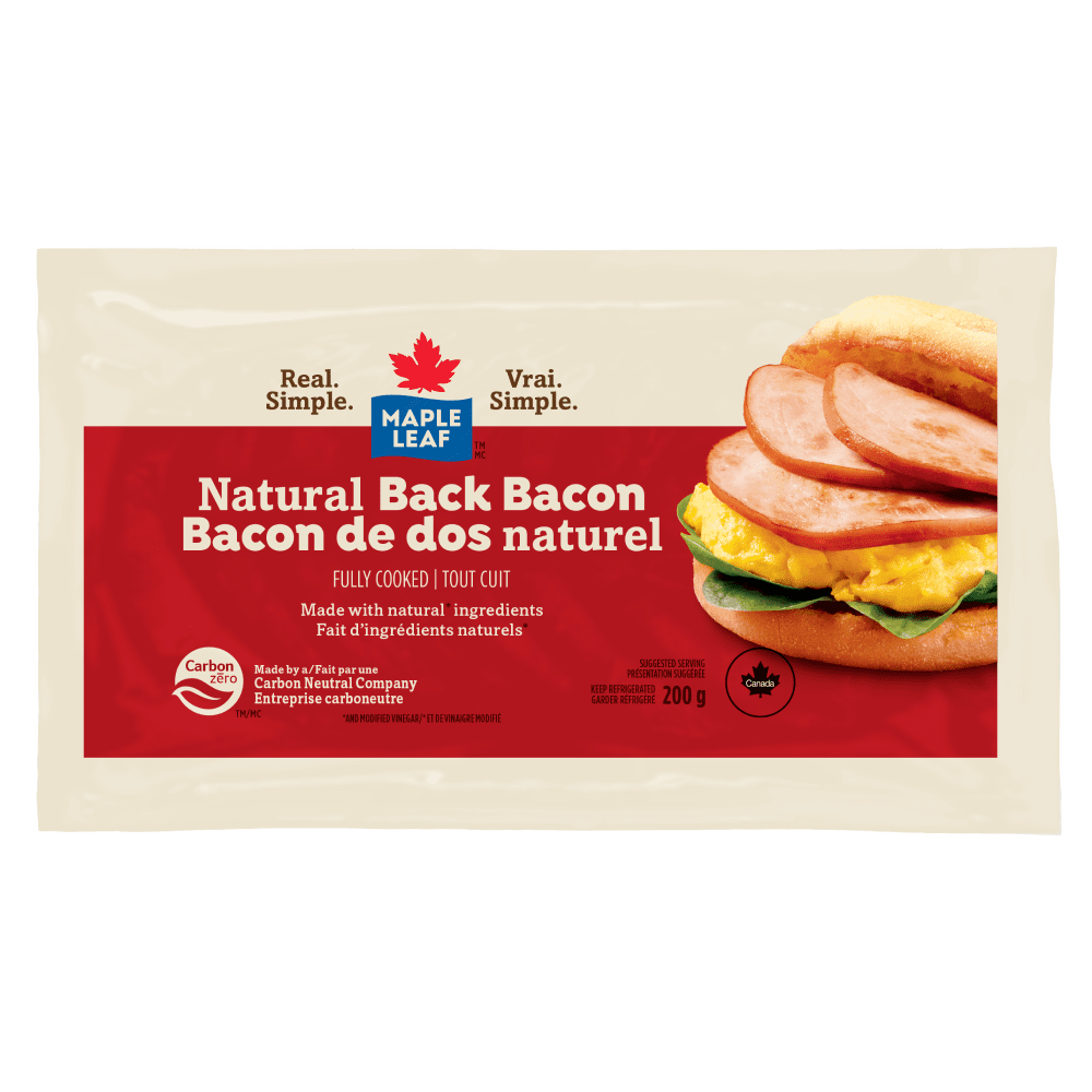 Bacon de dos naturel Maple Leaf