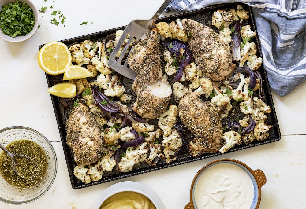 Savoureux plat de poulet au za’atar