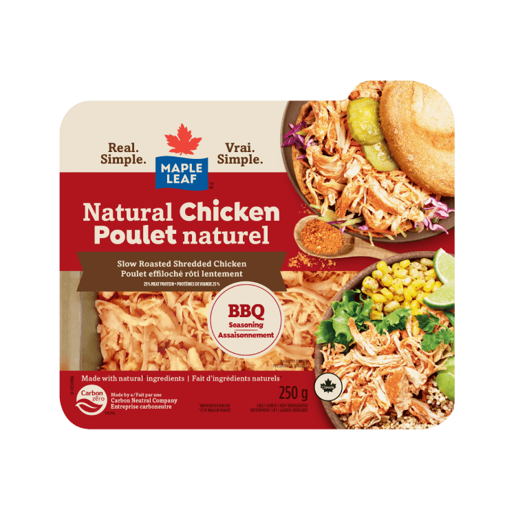 Poulet Naturel BBQ Effiloché Maple Leaf®