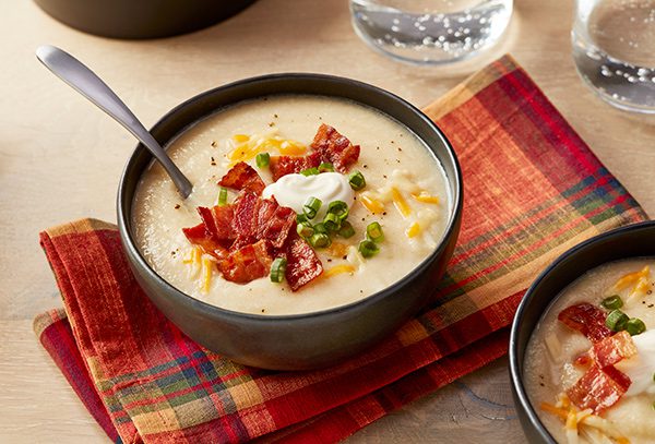 Creamy Bacon Cauliflower and Potato Soup - Maple Leaf