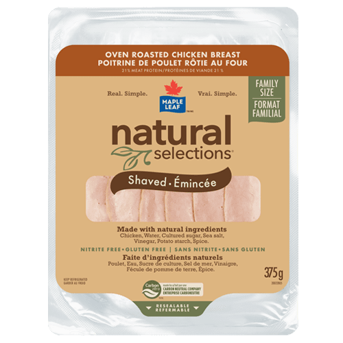 Maple Leaf Natural Selections Shaved Oven Roasted Chicken Breast