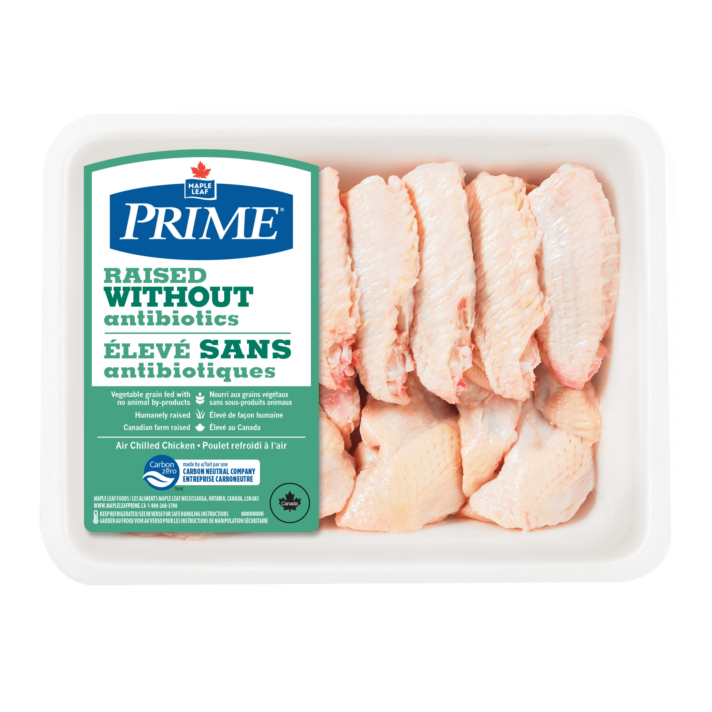 Maple Leaf Prime® Chicken Wings, Drumettes and Winglets Maple Leaf