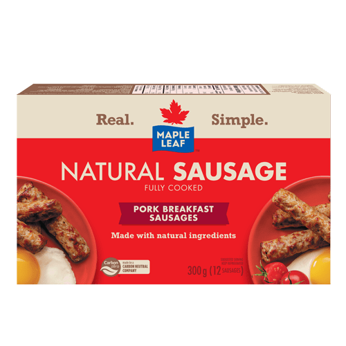 Maple Leaf Natural Breakfast Sausages