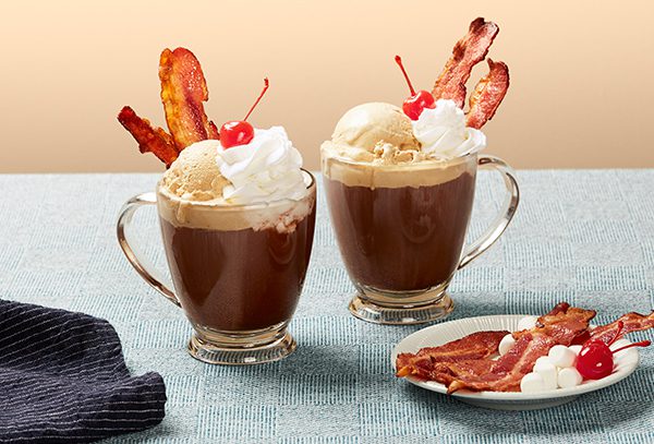Ultimate Bacon Topped Hot Chocolate Float