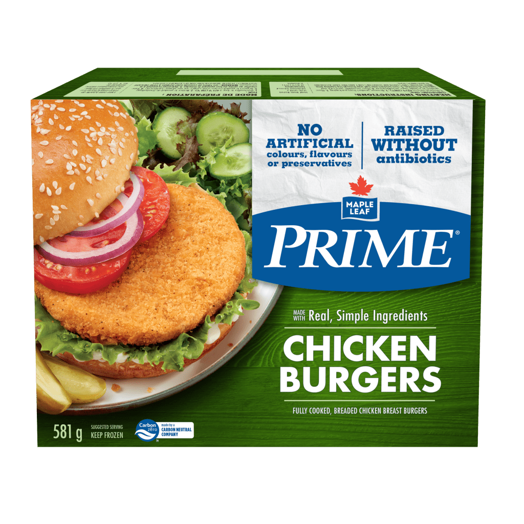 Maple Leaf Prime® Chicken Burgers Maple Leaf