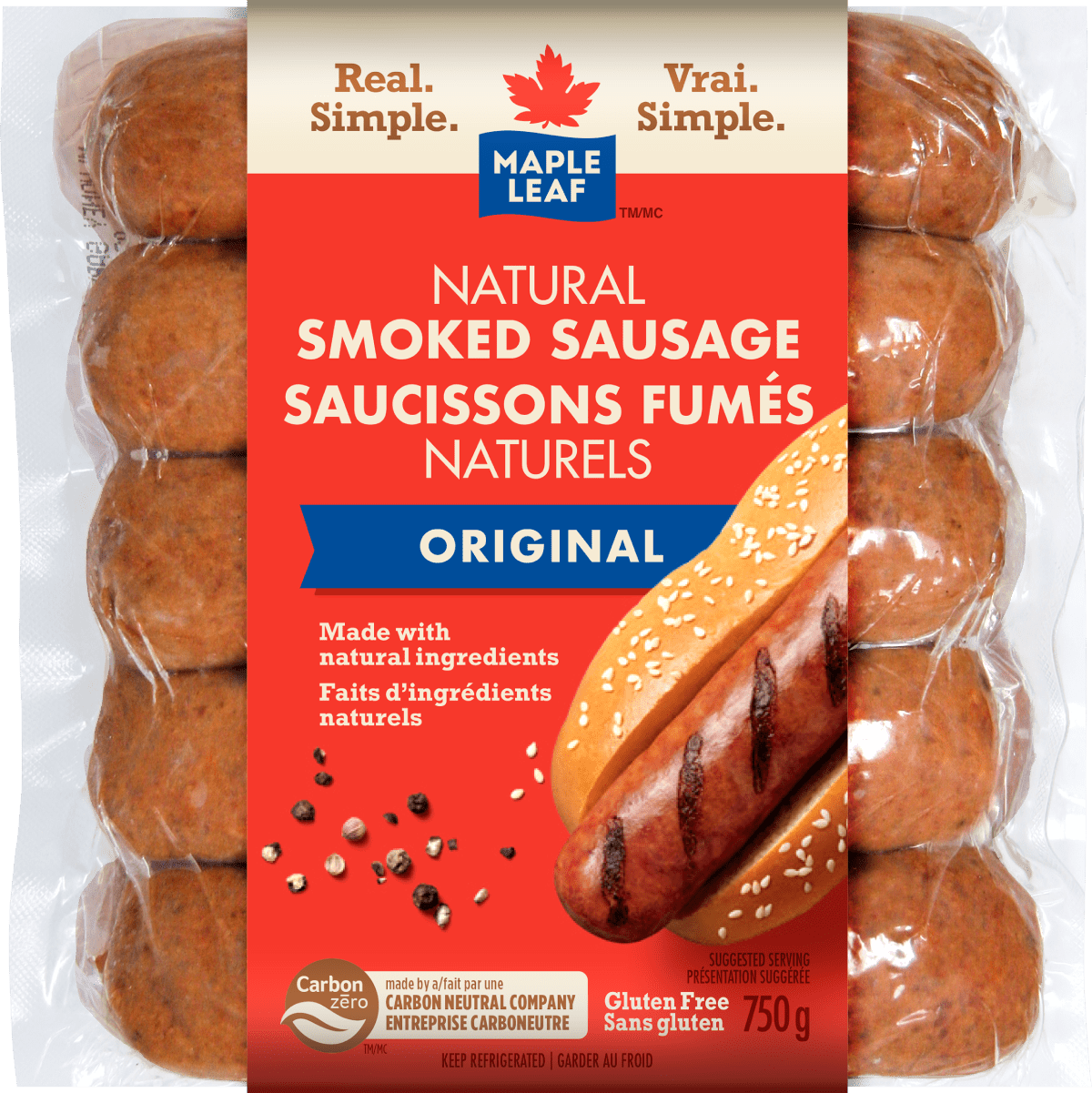 Maple Leaf® Original Smoked Sausage Maple Leaf
