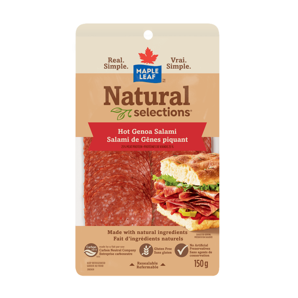 Maple Leaf® Natural Selections® Hot Genoa Salami