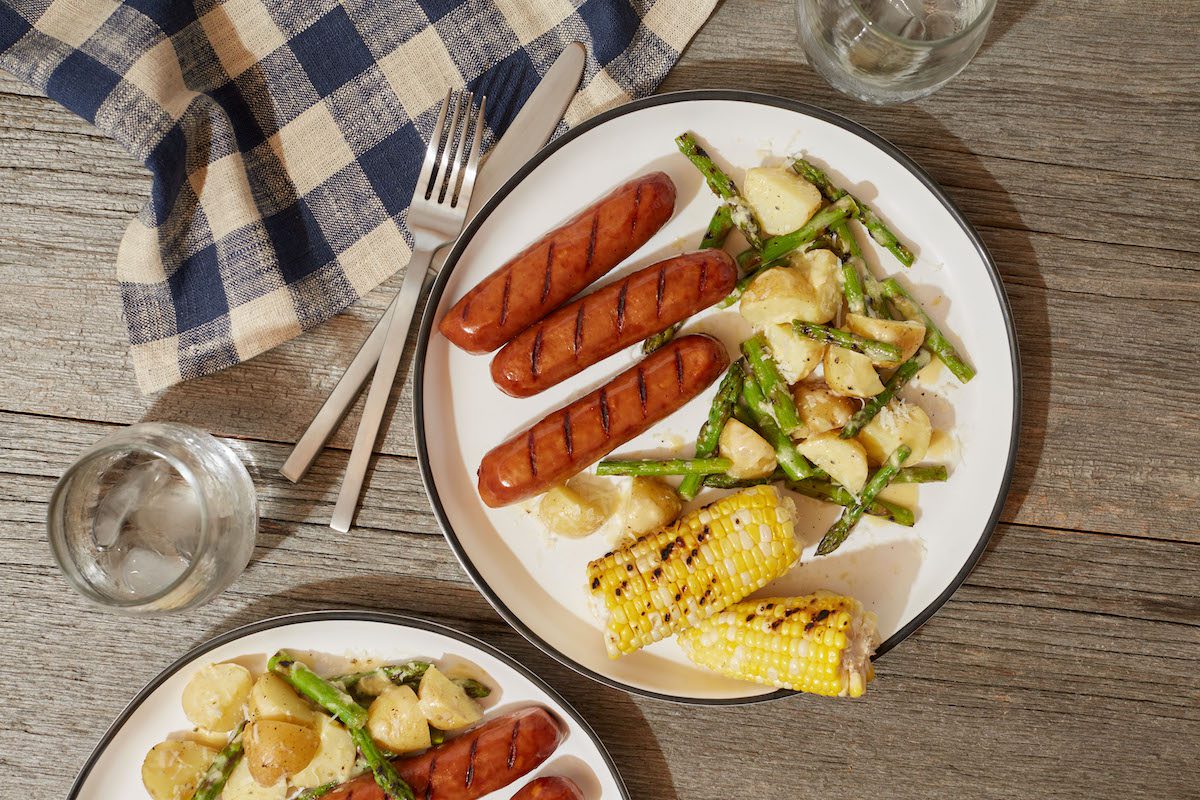 Honey Garlic BBQ Sausage Dinner