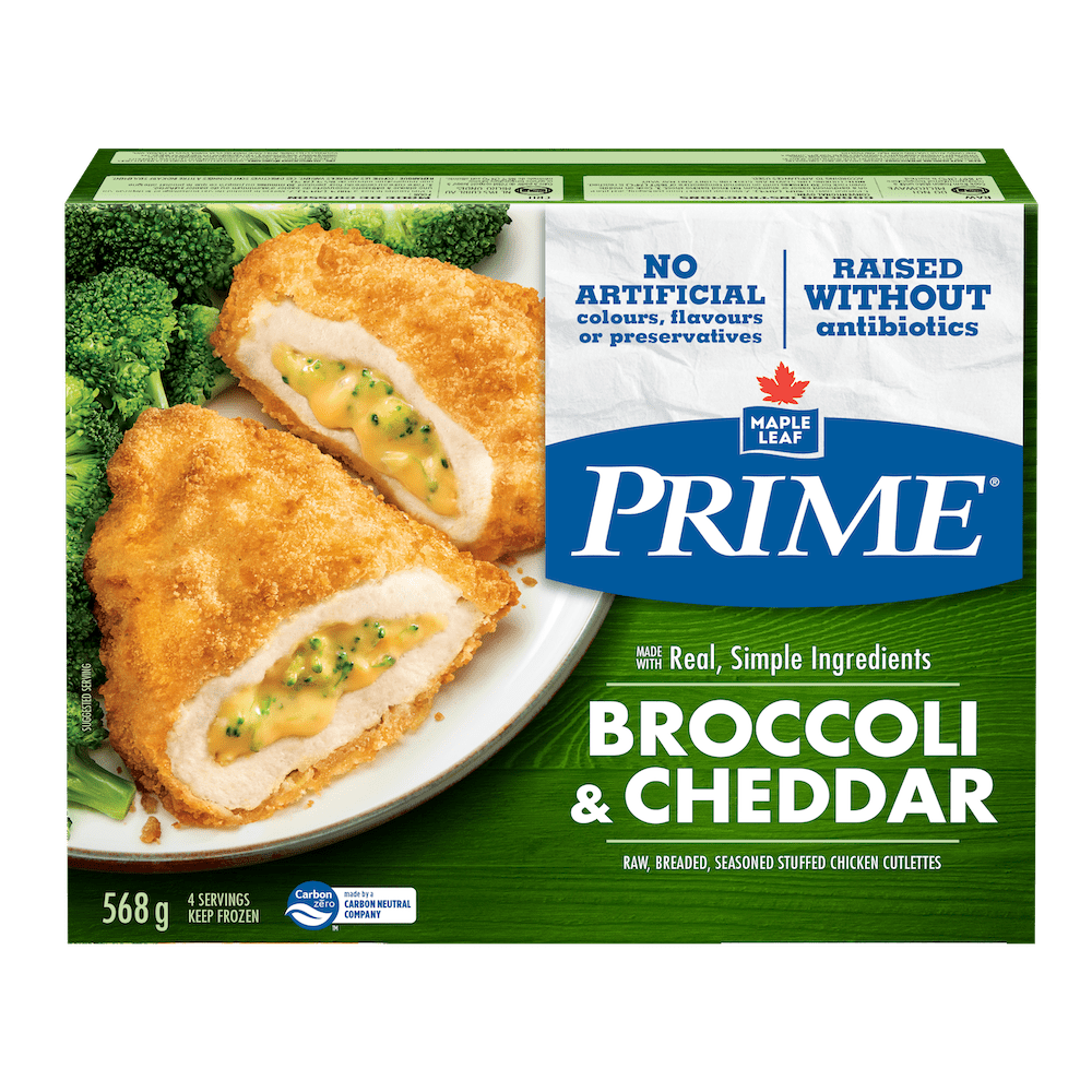 Maple Leaf Prime® Chicken Stuffed with Broccoli & Cheddar Maple Leaf