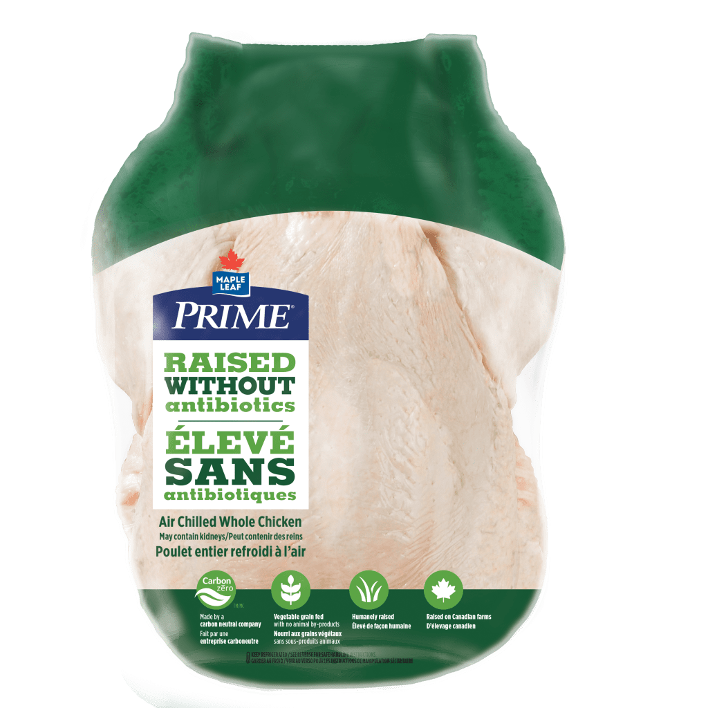 Maple Leaf Prime® Raised without Antibiotics Whole Chicken Maple Leaf