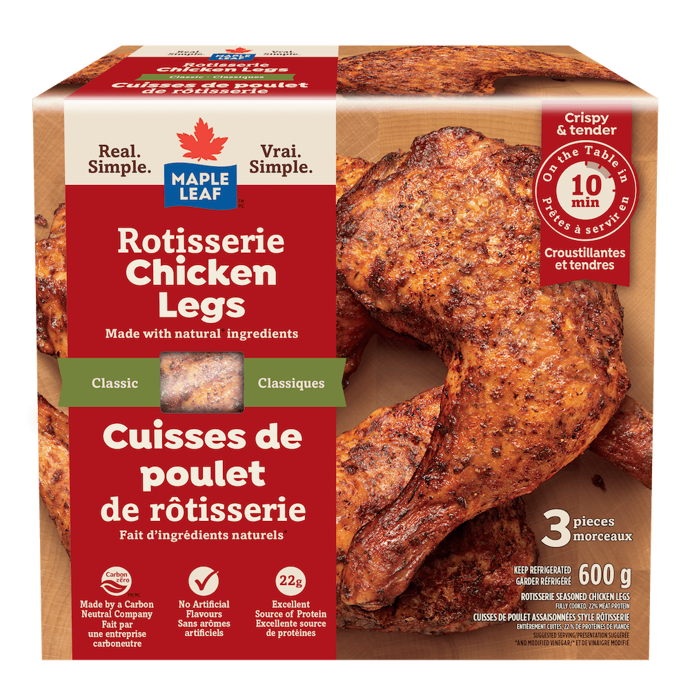 Maple Leaf® Cooked Rotisserie Chicken Legs
