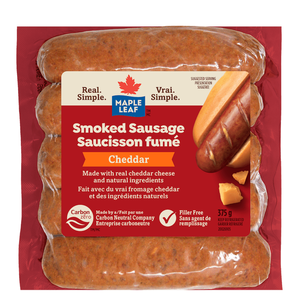 Maple Leaf® Natural Smoked Cheddar Sausage