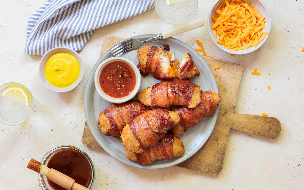Inverted Bacon Chicken Strips