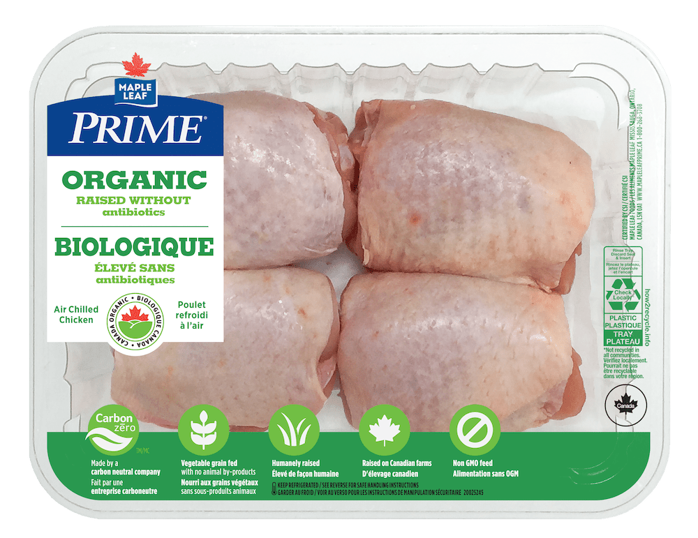 Prime Organic Skin-on Chicken Thighs