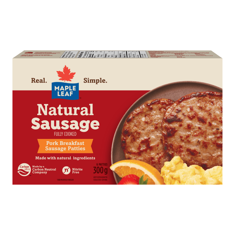 Maple Leaf® Natural Sausage Breakfast Patties