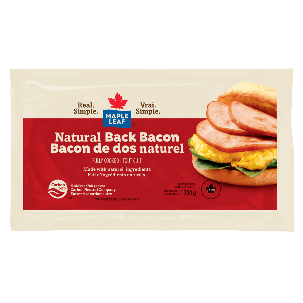 Maple Leaf® Natural Back Bacon