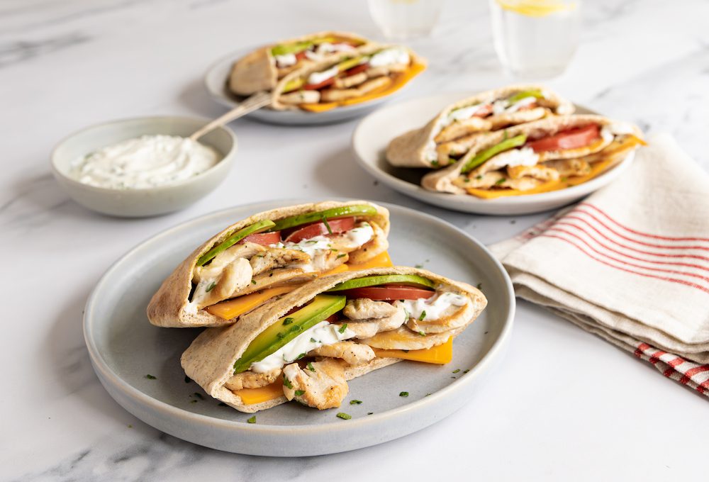 Chicken Avocado Pita Sandwich